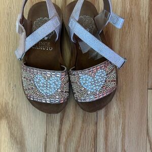 Vince Camuto Kids Sandals - Sparkling Pink and Tan (Rose Gold)
